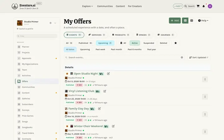 Events - How you manage it