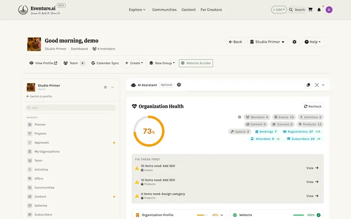 Organization - How you manage it