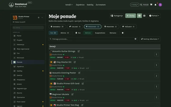 Ponude - How you manage it
