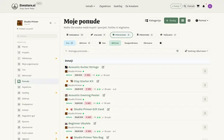 Ponude - How you manage it