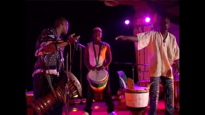 Boka Camara, Harouna Dembele, Thomas Guei sharing the same stage