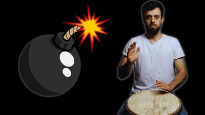 djembe BOMB in your hands, what will you do?!