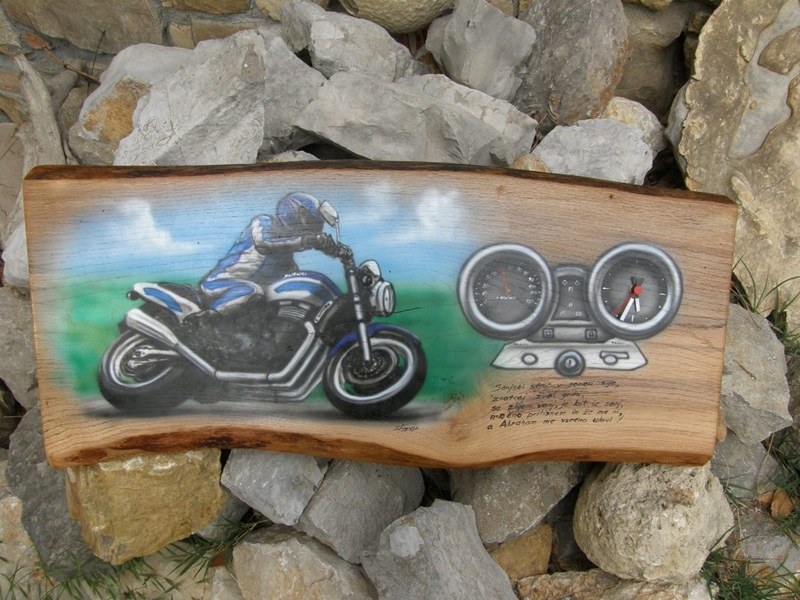 Stenske ure - F-Design airbrush