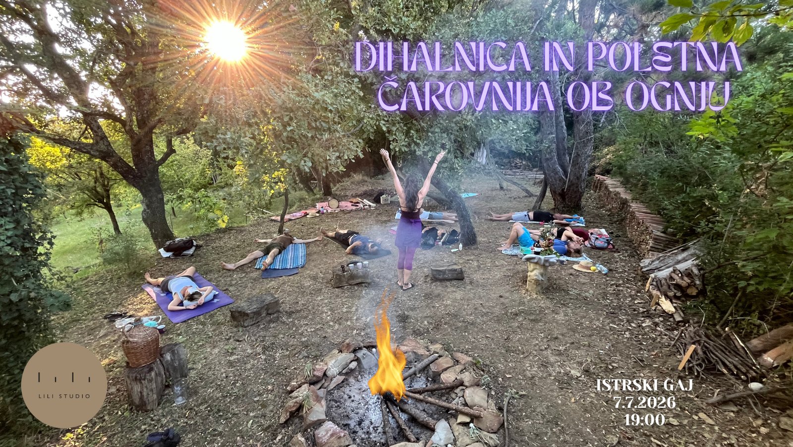Dihalnica in poletna čarovnija ob ognju