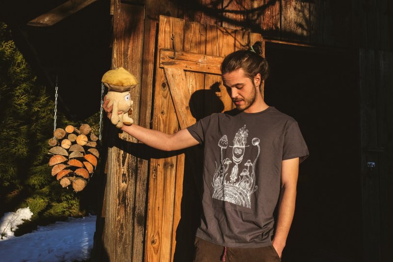 Moment of Bliss Energetic T-shirt / Organic Cotton / Wearable Art
